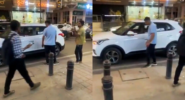 Rahul dravid Hyundai Creta argument over rear end crash