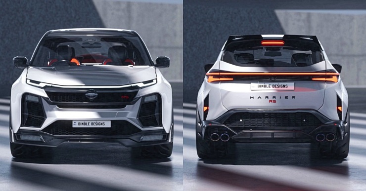 Tata Harrier RS front and rear