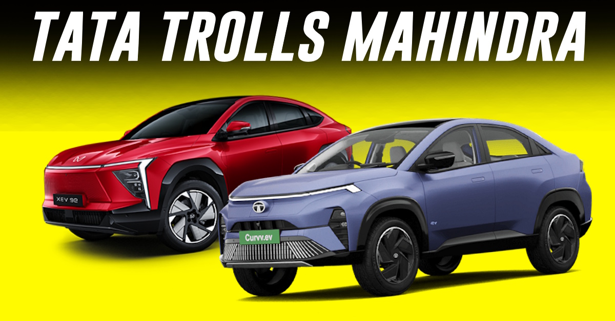 tata motors trolls mahindra over ev chargers tata motors trolls mahindra over ev chargers